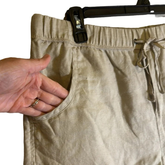 Garnet Hill Linen Shorts Size 12 Summer Resort Vacation Casual Weekend Travel - Picture 3 of 7